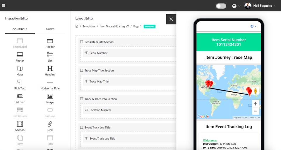 screenshot of Qliktag Platform